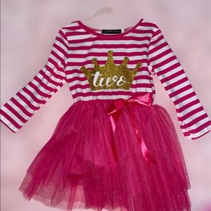 Toddler 2nd birthday tutu dress